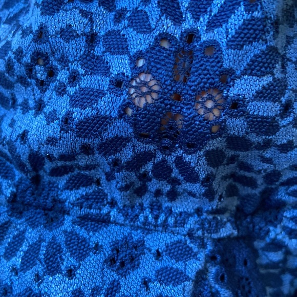 Blue Aerie Starry Floral Lace Longline Bralette - Picture 4 of 8